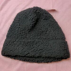 Copper Key Girls Black Faux Fur Winter Beanie Hat